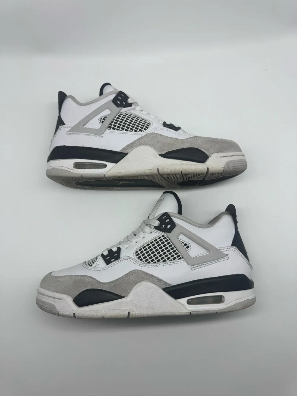 Nike Air Jordan Retro 4 GS Military Black 408452-111 Men/Youth Size 7 (7Y)